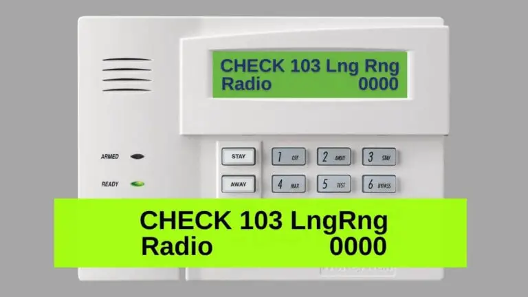 Why Does My Alarm System Display Check LngRng Radio?
